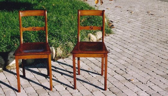Holzstühle restauriert